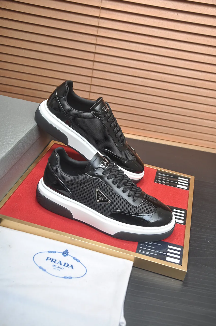 Men's shoes 💰580💶【PRADA】Top original, new season, high quality original goods, top imported calfskin with original imported glue, imported cowhide inside with original cowhide feet, original outsole! Quality guaranteed! Code 38-45 (45 customized)